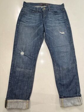 Women's Divine Rights of Denim Distressed Ankle Crop Jeans, 26